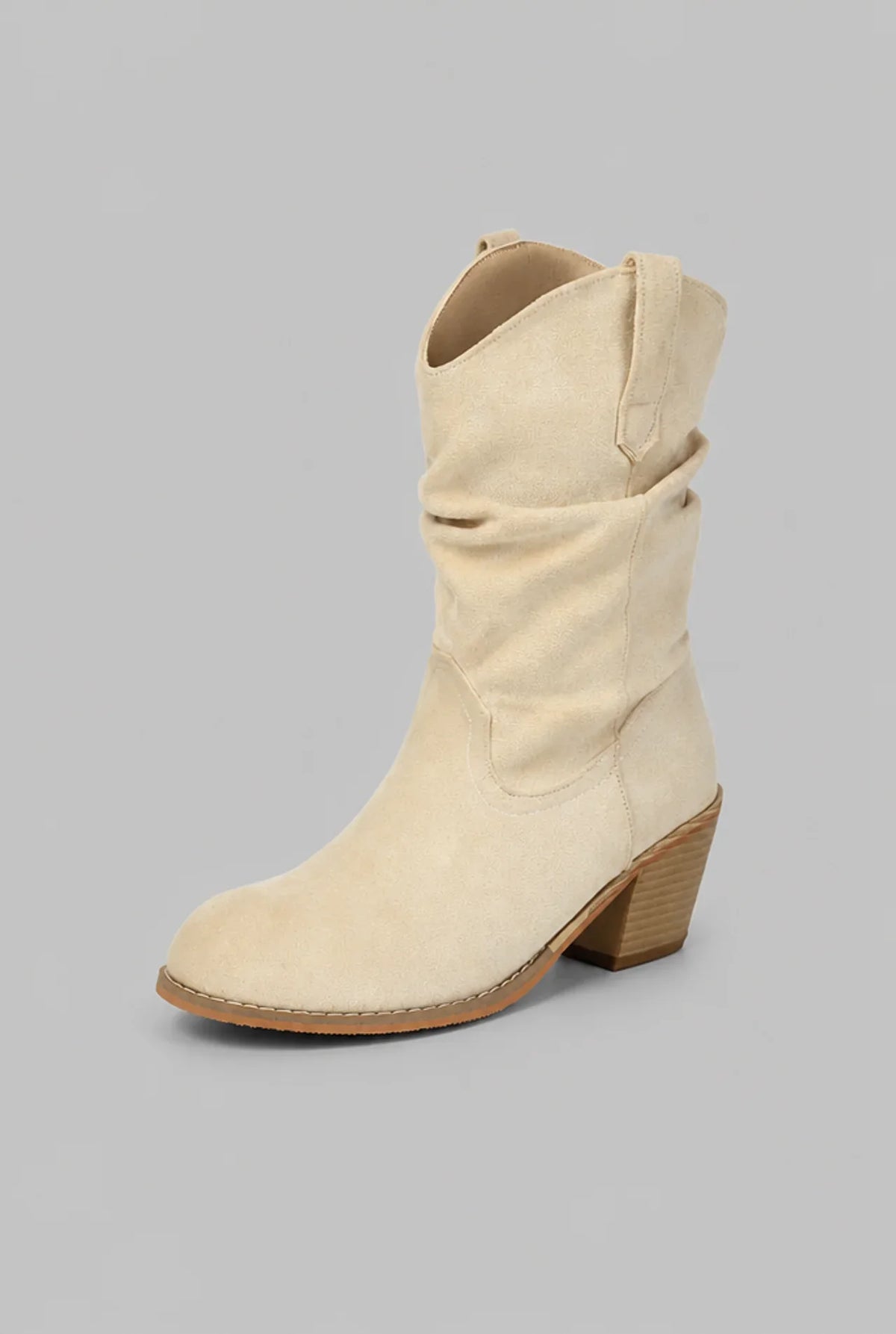 Stivali Donna Western Slouchy Metà Polpaccio con Linguetta