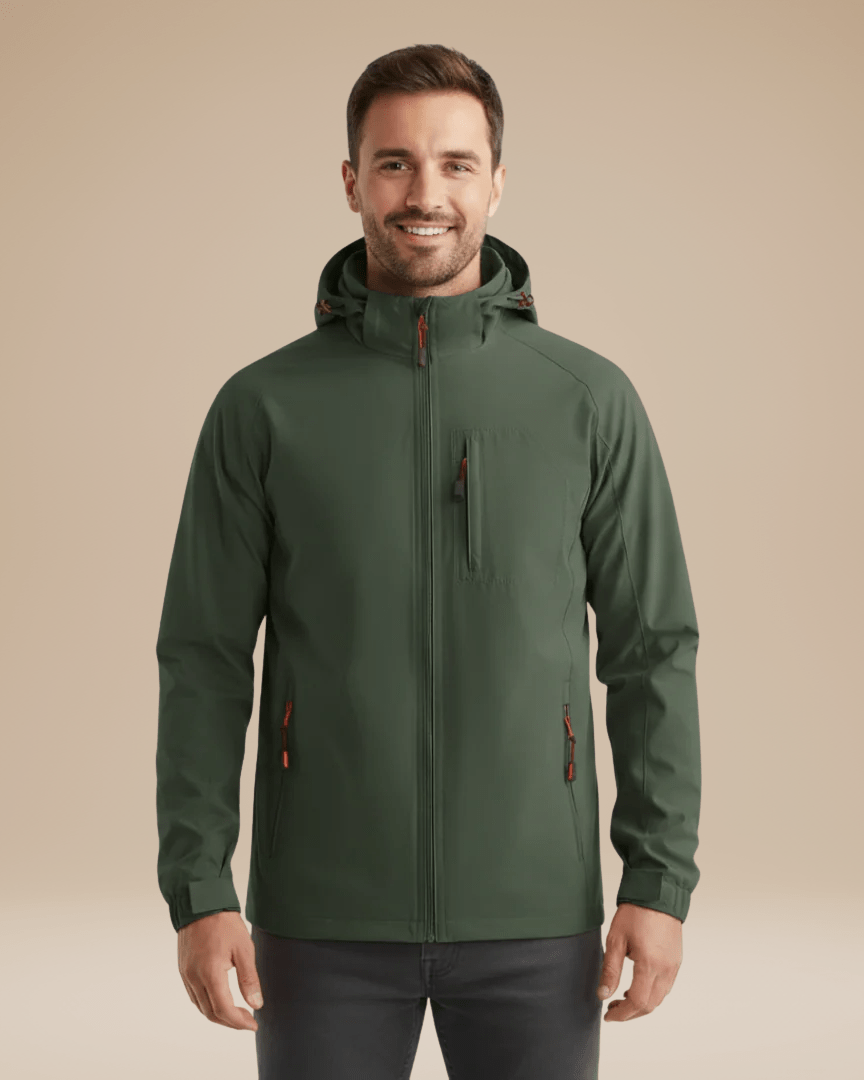 Aurazio Giacca Tecnica Da Uomo Leggera Idrorepellente Vento Pioggia Outdoor Per Escursioni All Aperto