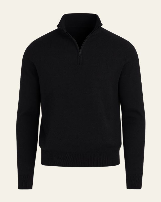 Aurazio Maglione Con Cerniera A Metà Da Uomo