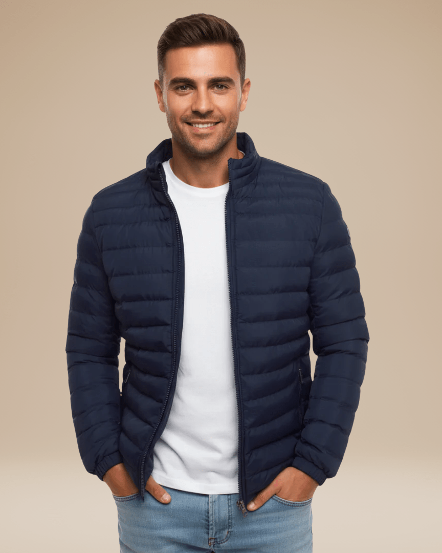 Aurazio Giacca Trapuntata Leggera Uomo Mezza Stagione Confortevole Calore Leggero E Taglio Regular