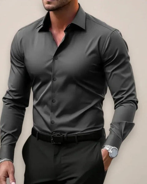 Aurazio Camicia Elasticizzata da Uomo