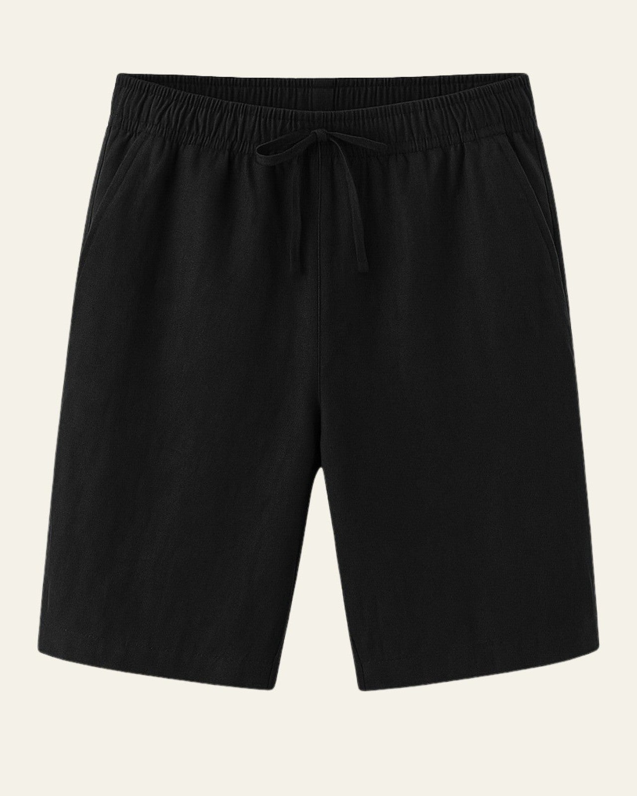 Aurazio Pantaloncini di lino con cordino da uomo