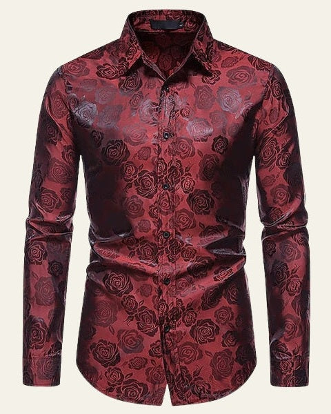 Aurazio Camicia Lucida da Uomo