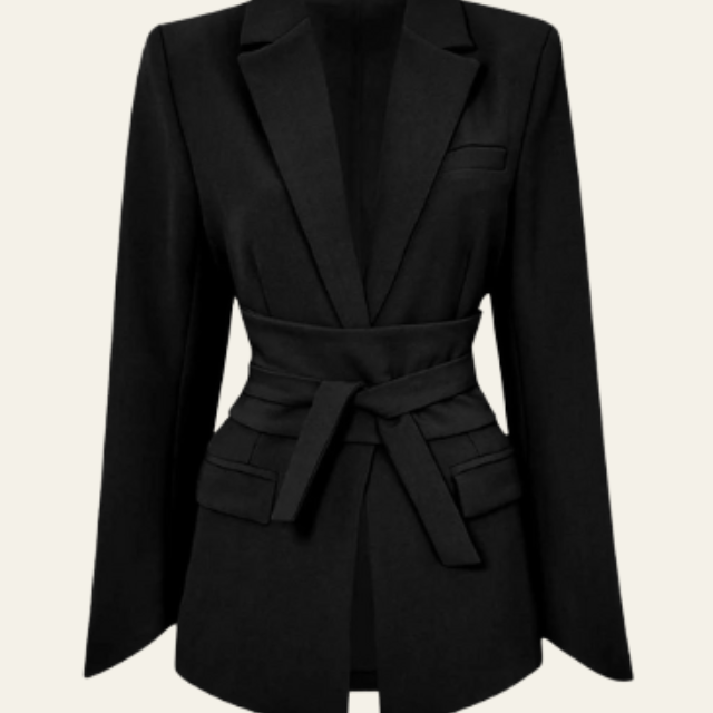 Aurazio Blazer con Cintura in Vita da Donna
