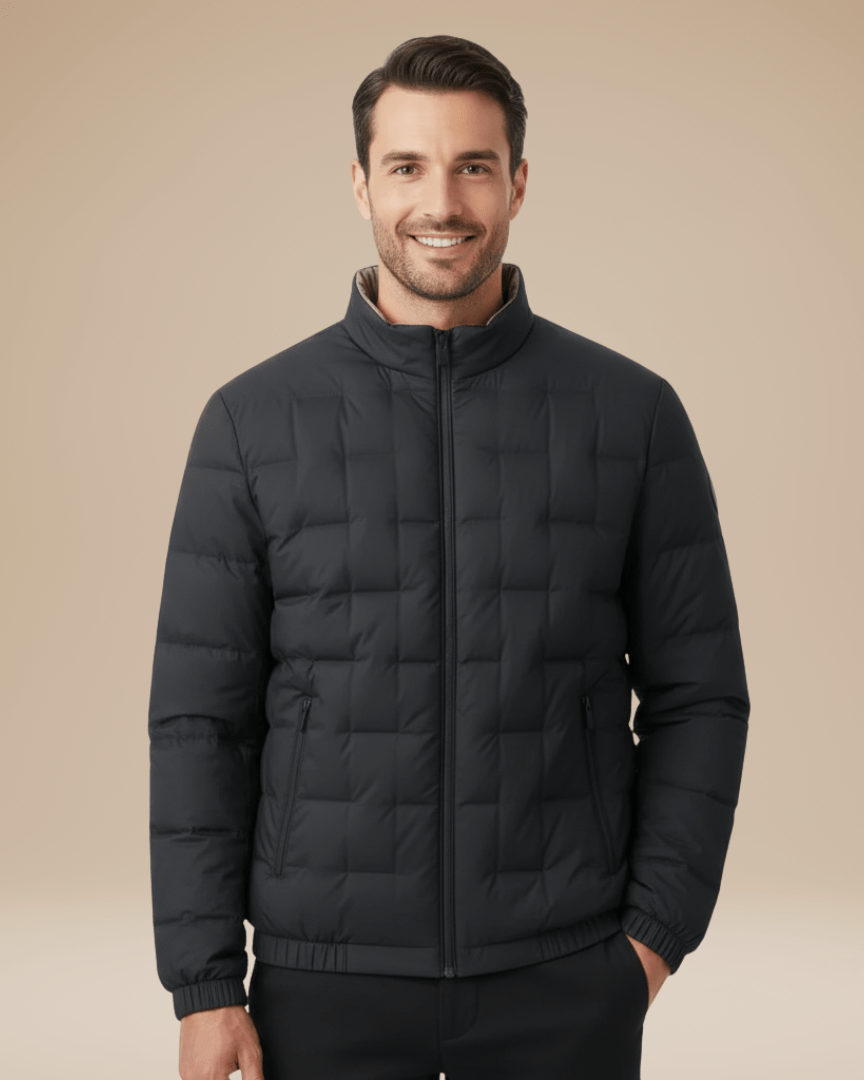 Aurazio Giubbotto Puffer Trapuntato Calore Urbano Unisex Imbottitura Leggera Fodera Interna A Nido D Ape