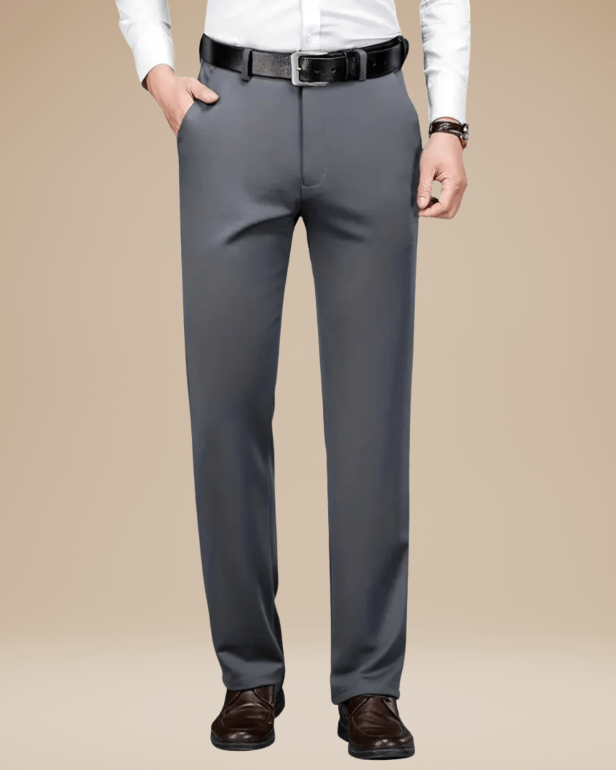 Aurazio Pantaloni Sartoriali Uomo Eleganti Con Leggera Elasticità Comfort Ufficio
