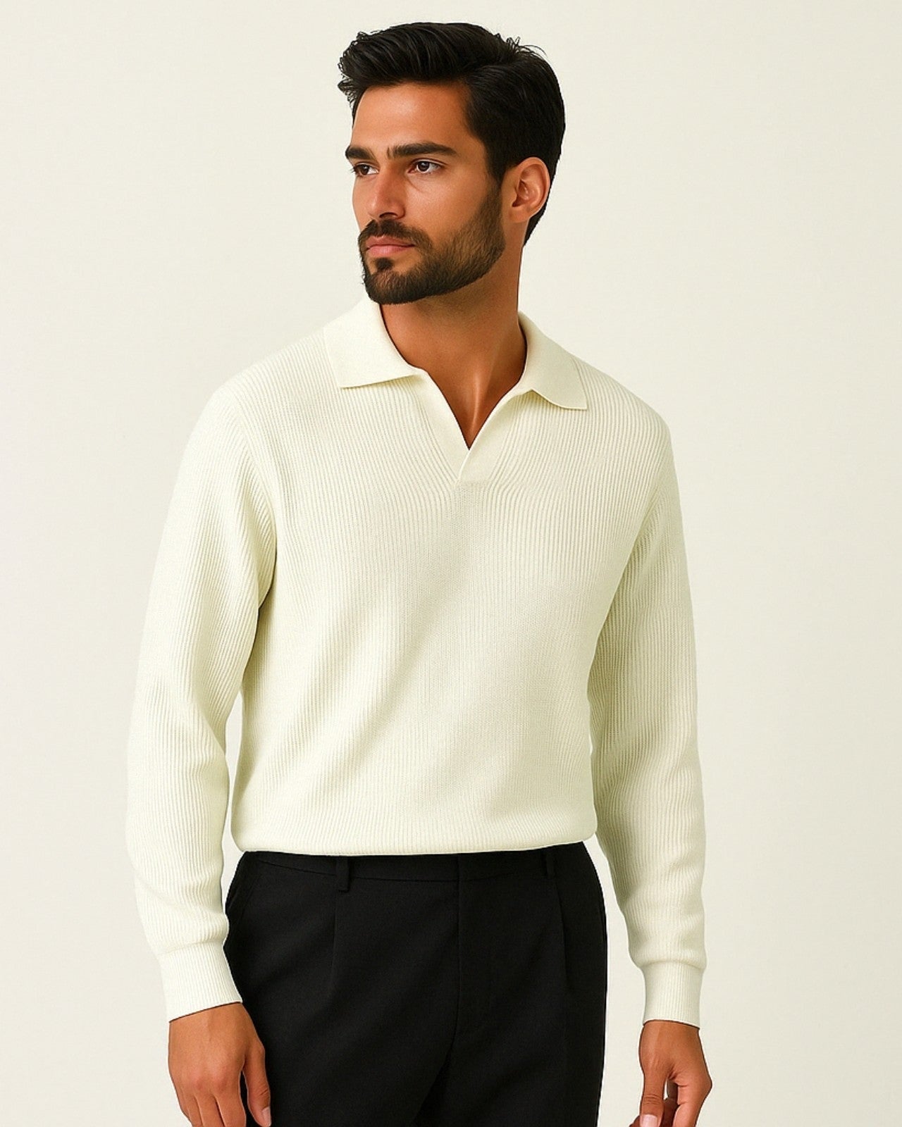 Aurazio Polo in Maglia con Scollo a V da uomo