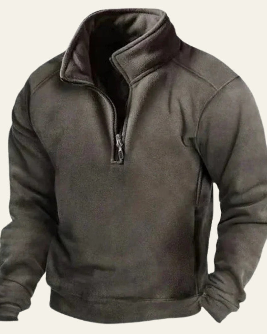 Aurazio Maglione con Zip a Metà per uomo