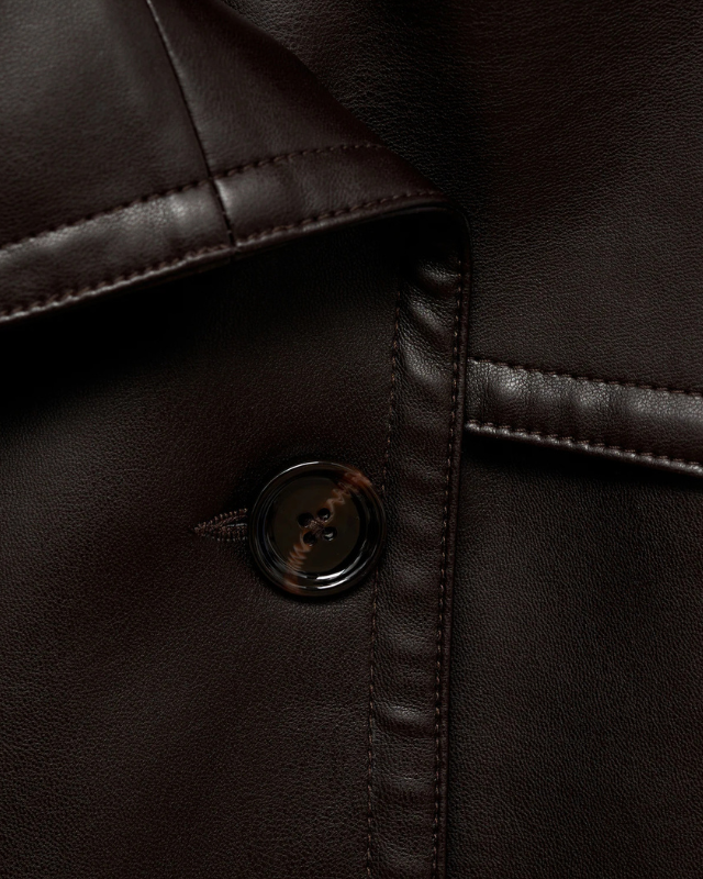 Aurazio Giacca di Pelle Vegana Elegante da Donna