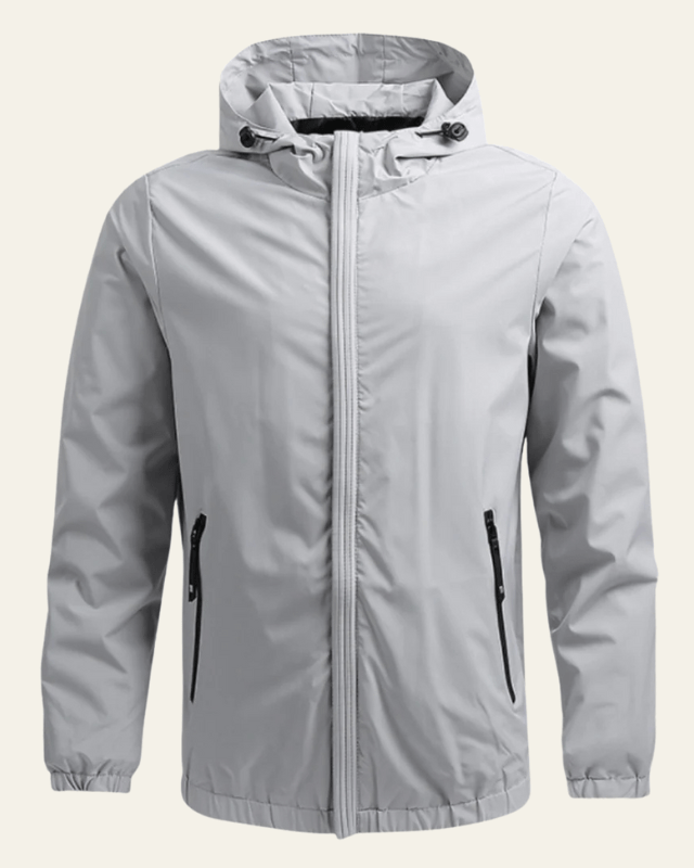 Aurazio Giacca a vento con cappuccio da uomo