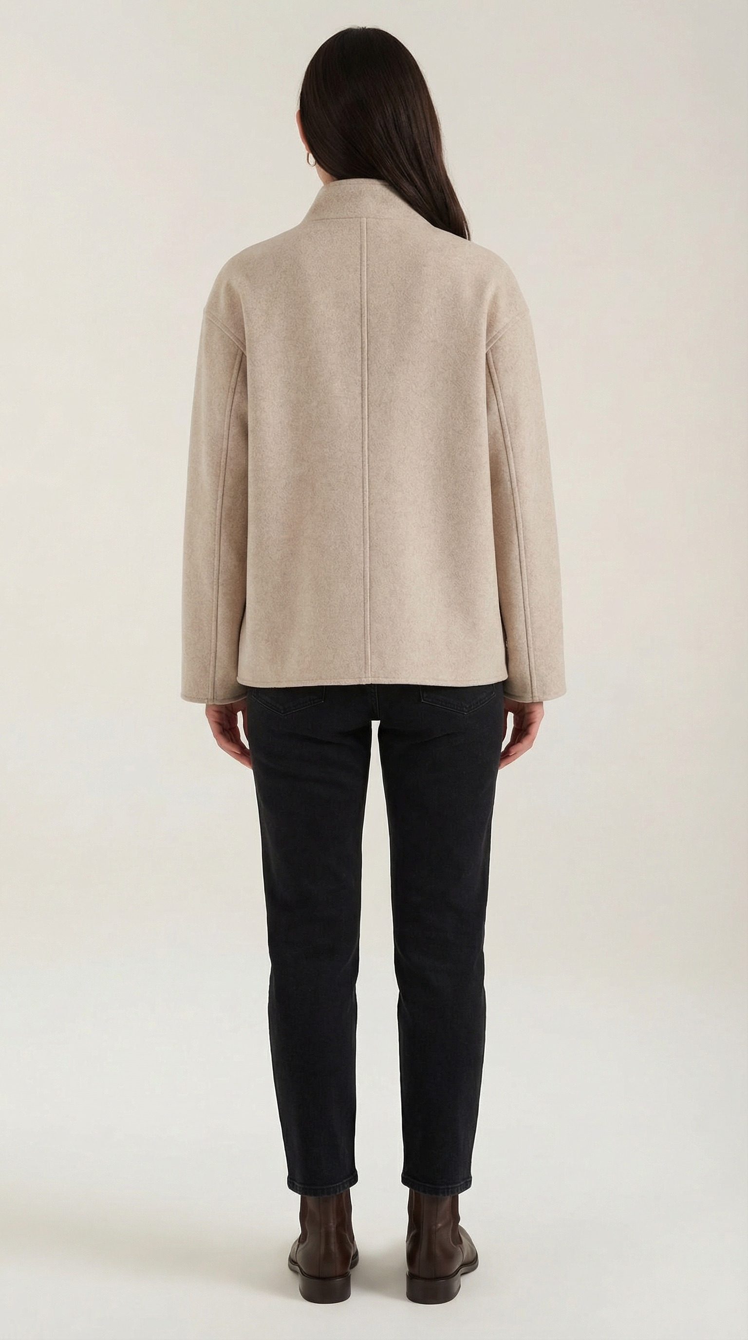 Aurazio Giacca Oversize con Bottoni da Donna