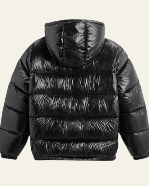 Aurazio Piumino imbottito in nylon con piuma di oca da uomo