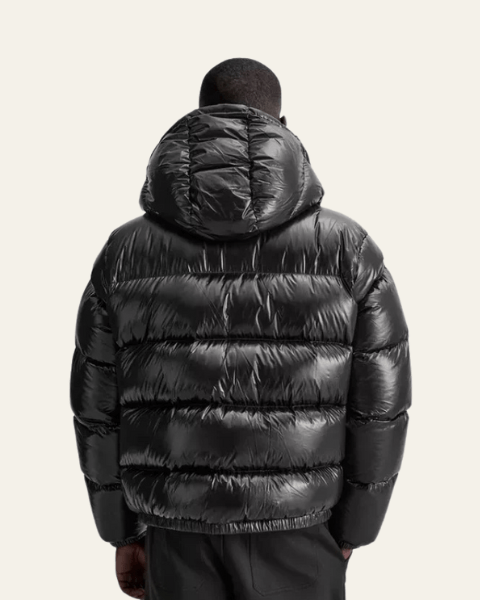 Aurazio Piumino imbottito in nylon con piuma di oca da uomo