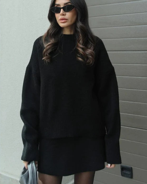 Aurazio Completo in maglia di lana da donna