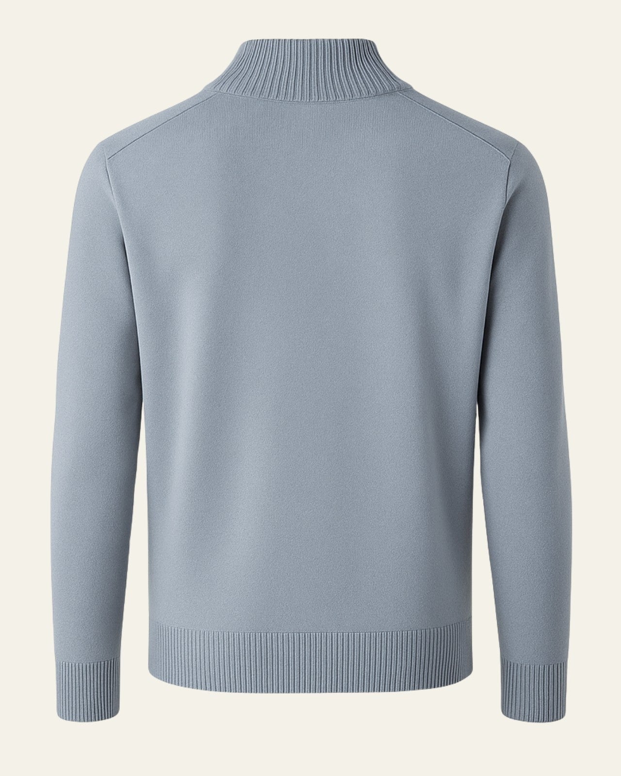 Aurazio Maglione di lana con zip parziale da uomo