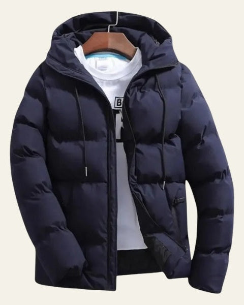 Aurazio Piumino Imbottito con Cappuccio Caldo per Uomo