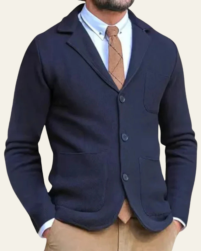 Aurazio Blazer di maglia premium per uomo