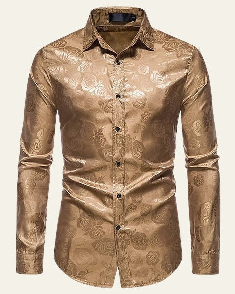 Aurazio Camicia Lucida da Uomo