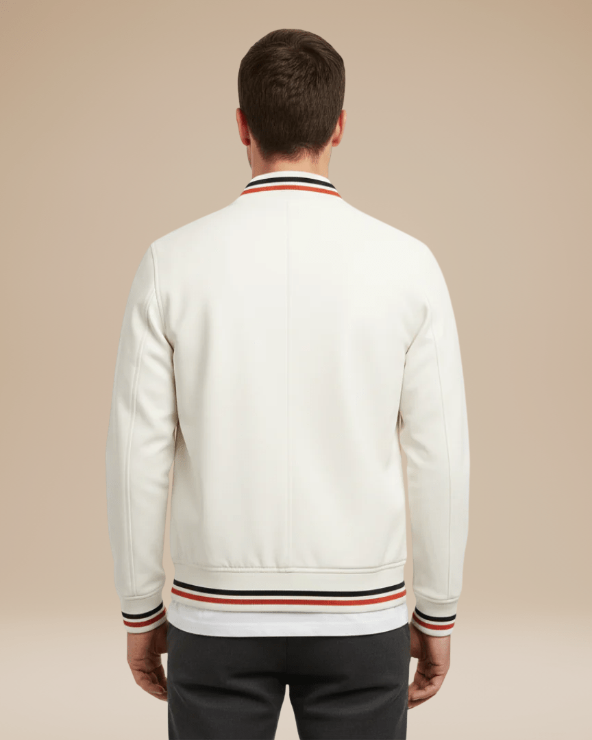 Aurazio Bomber Uomo Casual Colletto A Costine Per Vita Di Città Comfort E Stile Urbano