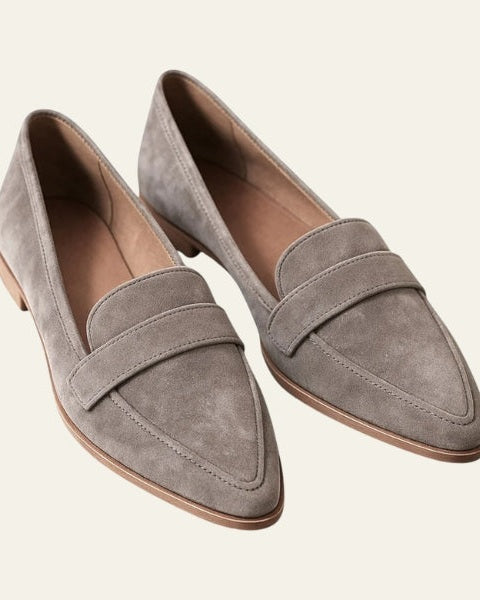 Aurazio Mocassino In Camoscio Da Donna Elegante