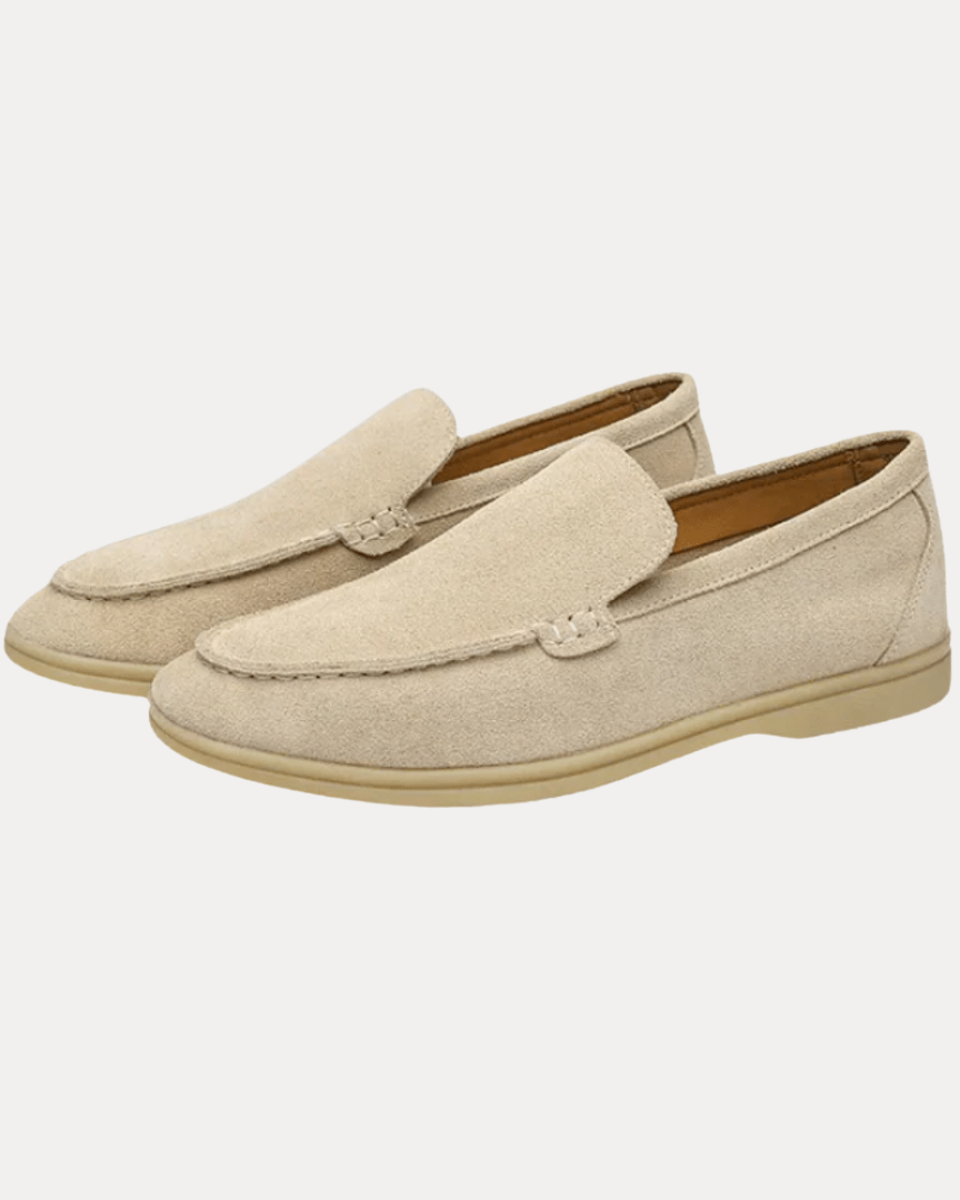 Aurazio Mocassini Classici Eleganti in Camoscio Morbido Slip On Uomo Comfort Raffinato