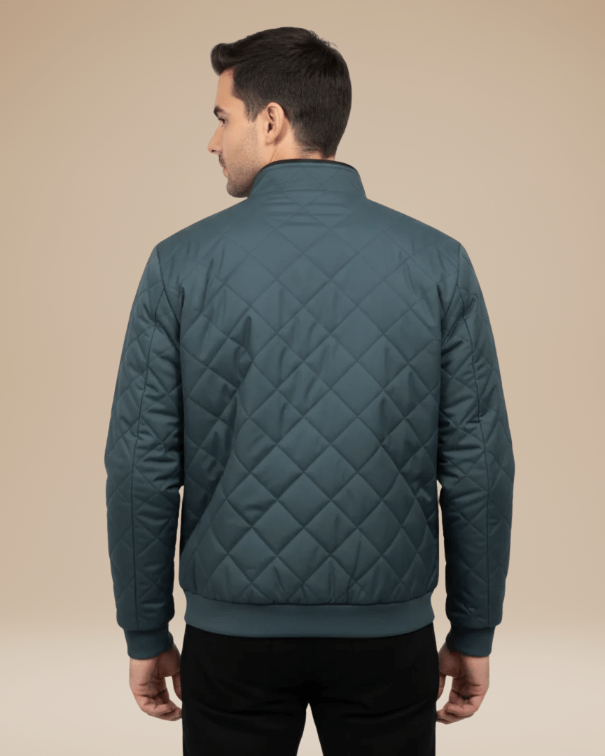 Aurazio Giacca Trapuntata Uomo Rombo Calore Leggero Imbottitura Leggera Mezza Stagione