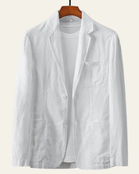 Aurazio Blazer Testurizzato in Lino Ecologico da uomo