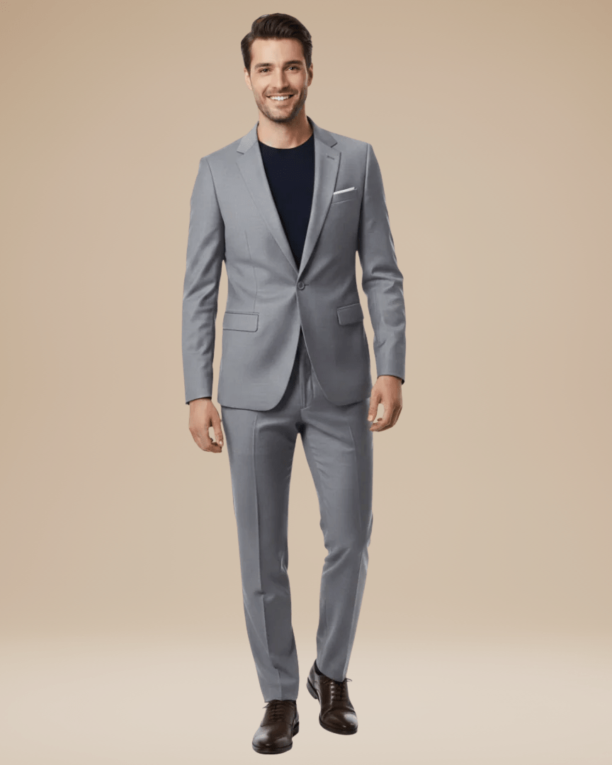 Aurazio Abito Uomo Su Misura Due Pezzi Tessuto Stretch Comfort Elegante E Versatile