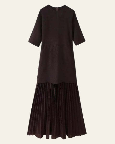 Aurazio Vestito in Maglia Plissettata da Donna