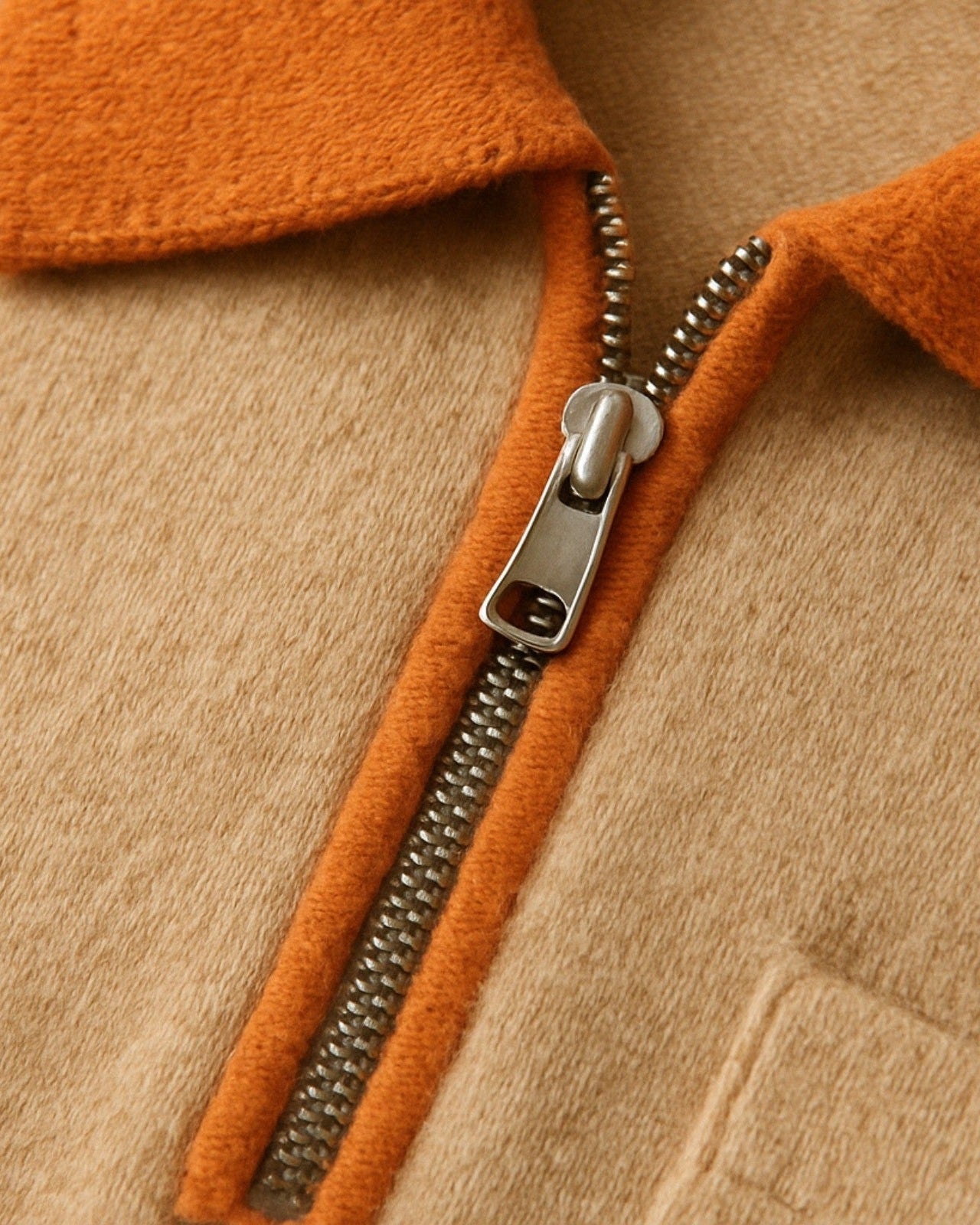 Aurazio Maglione in cashmere con zip da uomo