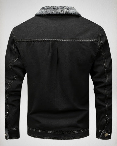 Aurazio Giacca in denim con fodera sherpa per Esploratori Urbani