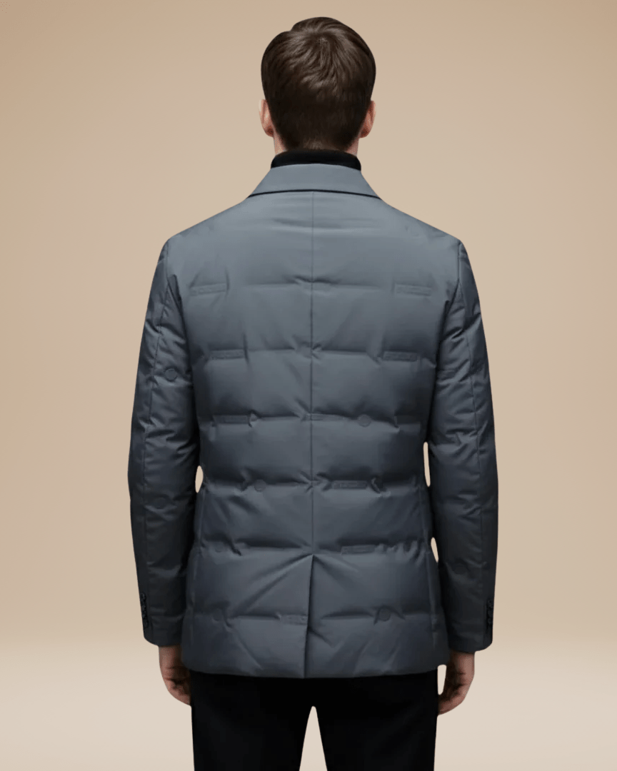 Aurazio Uomo Giacca Sartoriale Imbottita Elegante Confortevole Termica Leggera Invernale