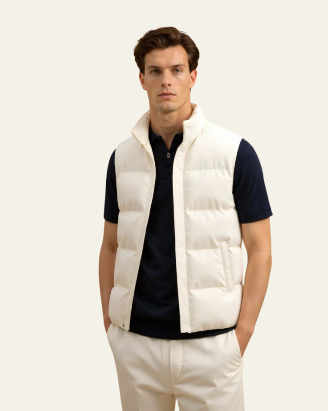 Aurazio Gilet imbottito trapuntato da uomo