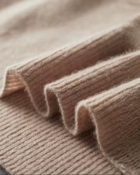 Aurazio Polo Merino con Zip Elegante per Uomo