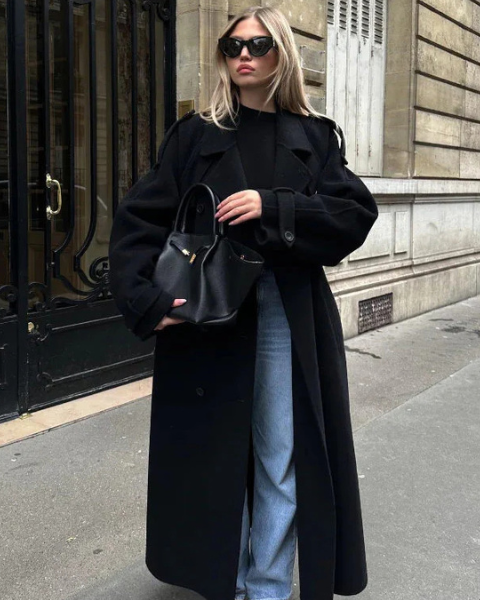 Cappotto Donna in Lana Oversize Silhouette Rilassata Senza Tempo