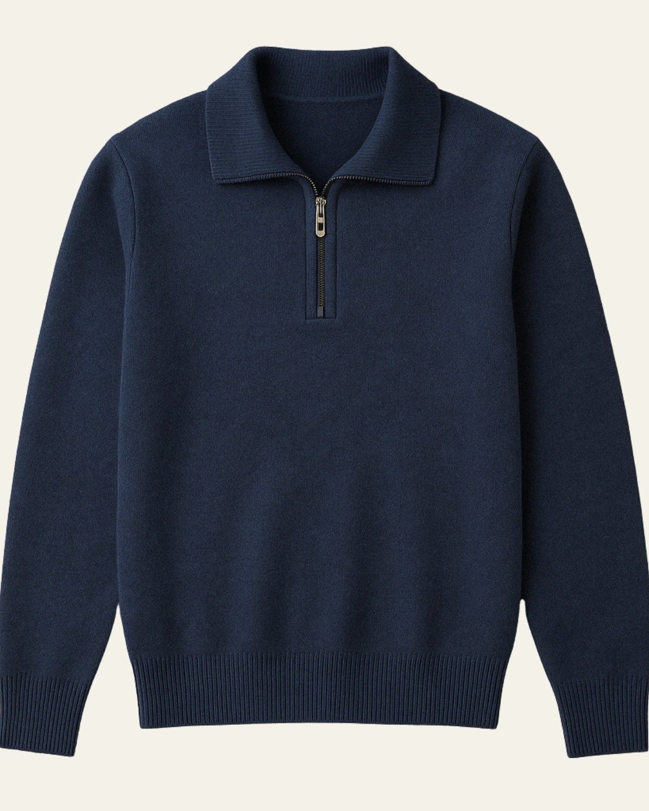 Aurazio Maglione in cashmere con zip da uomo