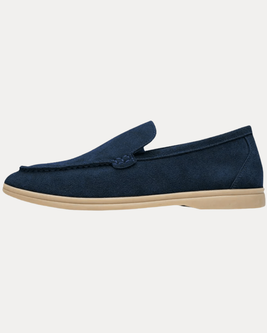 Aurazio Mocassini Classici Eleganti in Camoscio Morbido Slip On Uomo Comfort Raffinato