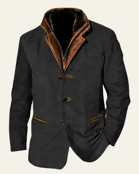 Aurazio Blazer di camoscio elegante da uomo