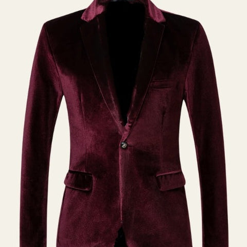Aurazio Blazer Velvet Touch da uomo elegante