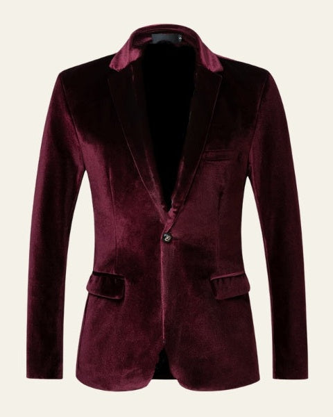 Aurazio Blazer Velvet Touch da uomo elegante