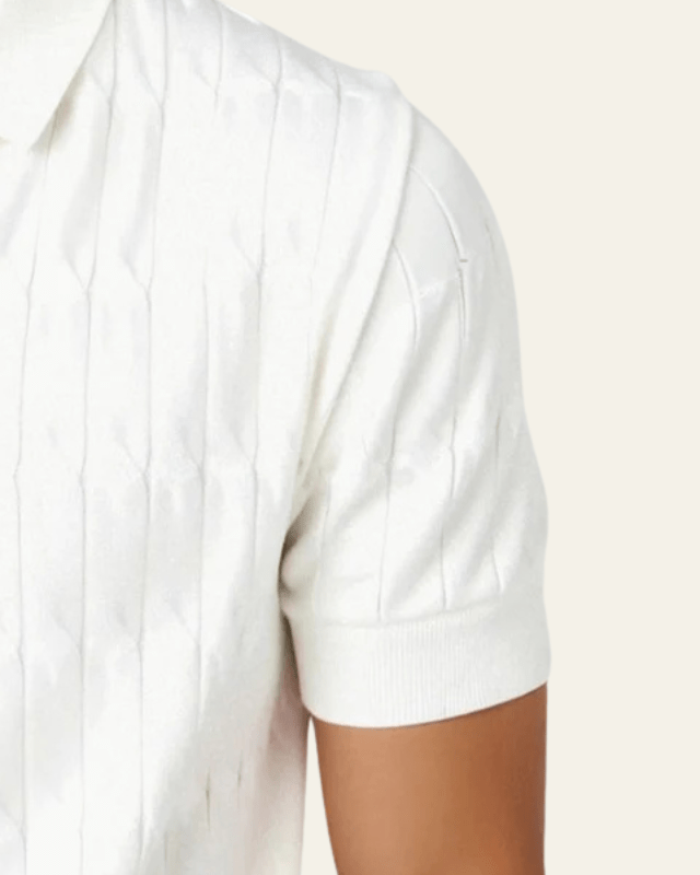 Aurazio Polo in Maglia Texturizzata da Uomo