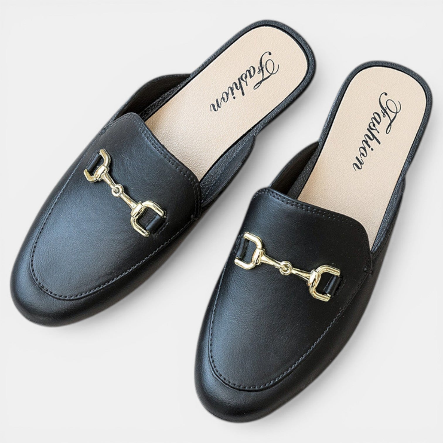 Mules Donna in Pelle Comode Footbed Morbida
