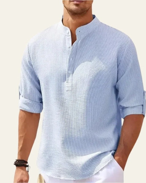 Aurazio Camicia Testurizzata da Uomo