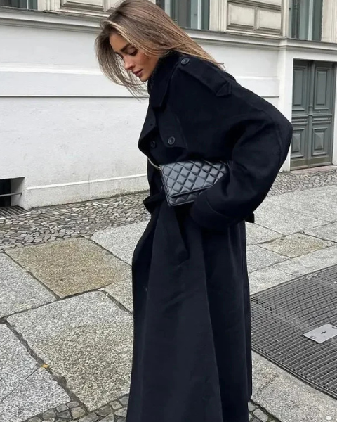 Aurazio Cappotto di Lana oversize da donna