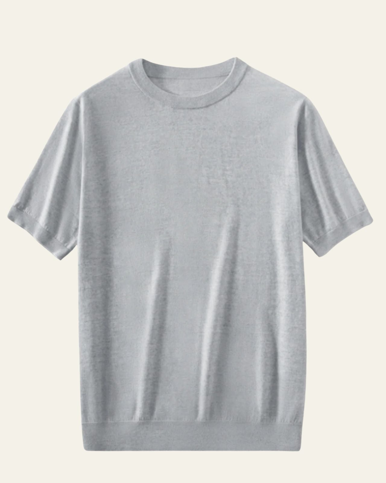 Aurazio Maglietta in lana lavorata a maglia da uomo