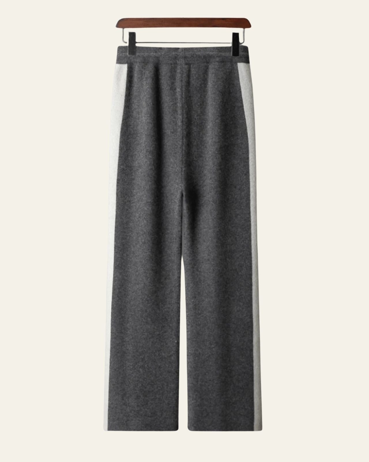 Aurazio Pantaloni in lana merino a righe a gamba dritta da uomo