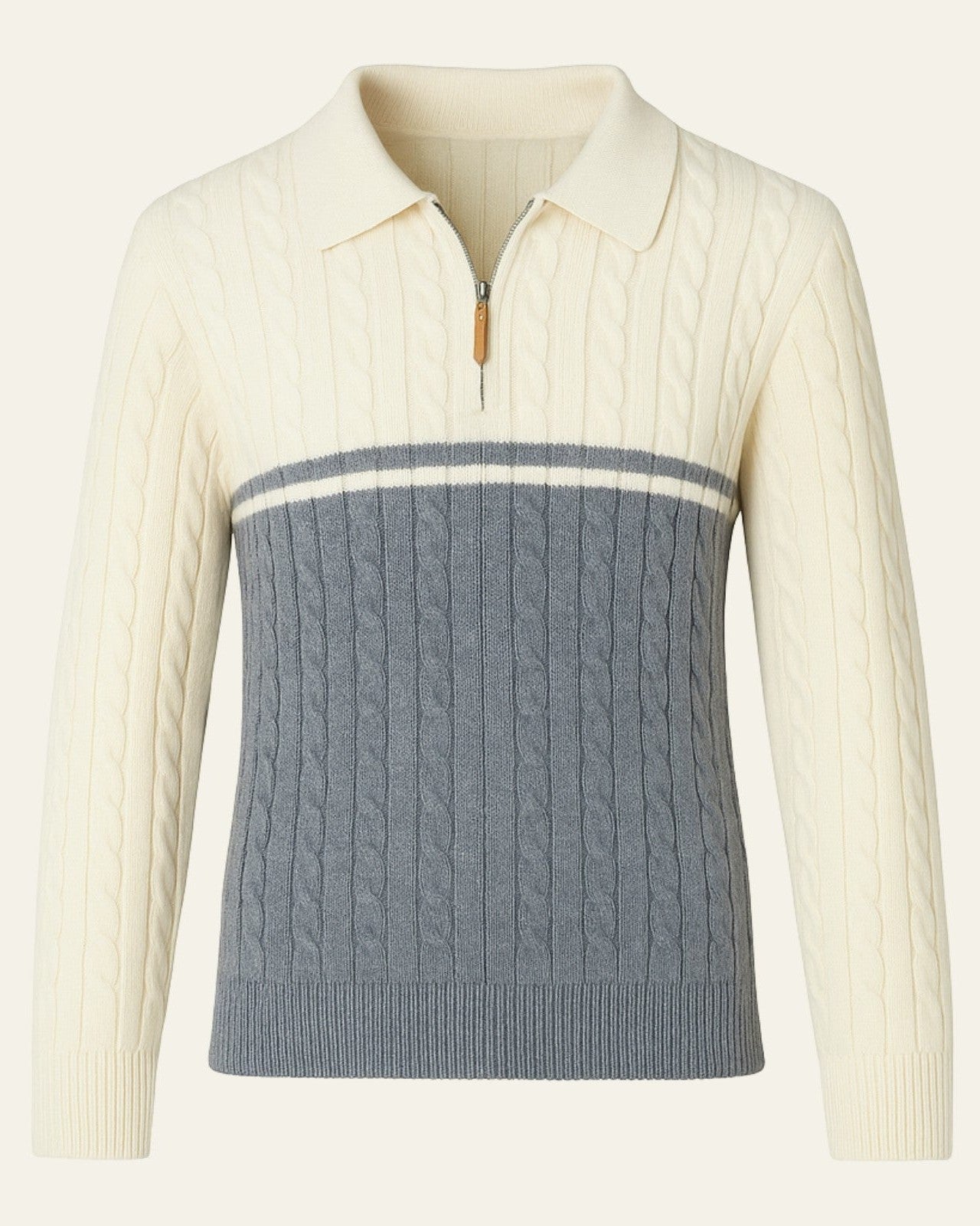 Aurazio Polo in Lana con zip a Mezza da uomo