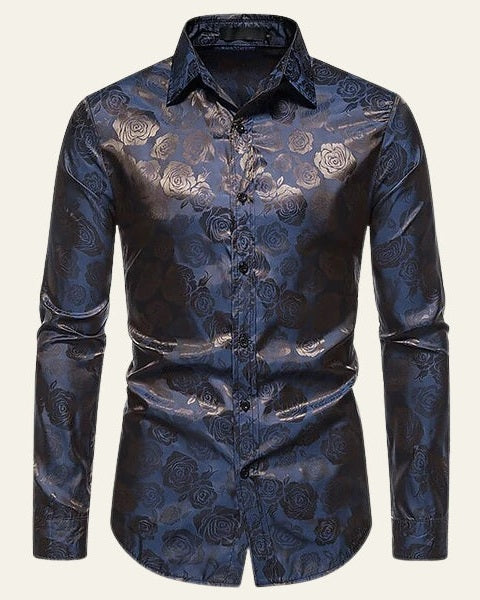 Aurazio Camicia Lucida da Uomo