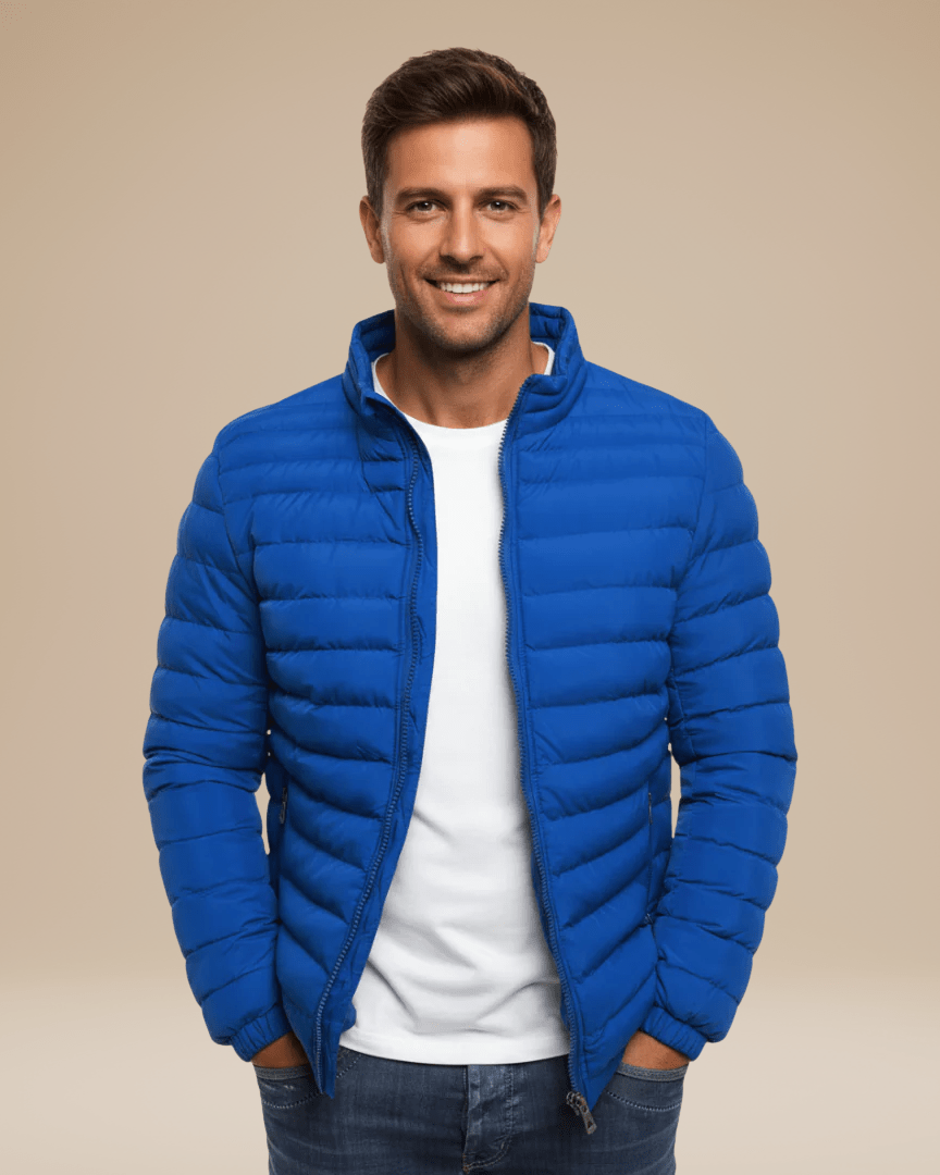 Aurazio Giacca Trapuntata Leggera Uomo Mezza Stagione Confortevole Calore Leggero E Taglio Regular