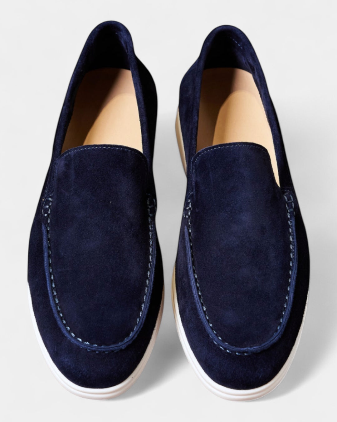 Aurazio Mocassini Uomo Camoscio Slip-On